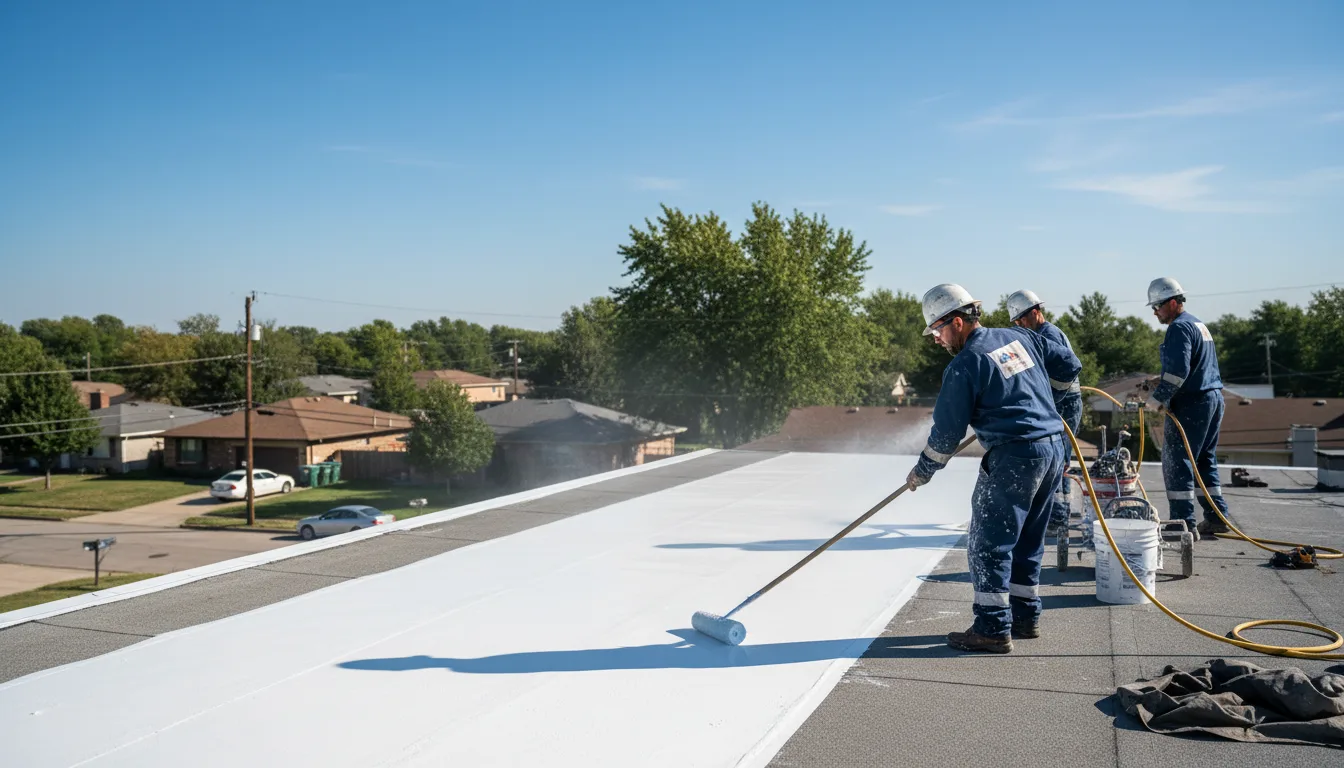 Commercial roof coating in Toledo, IL near me